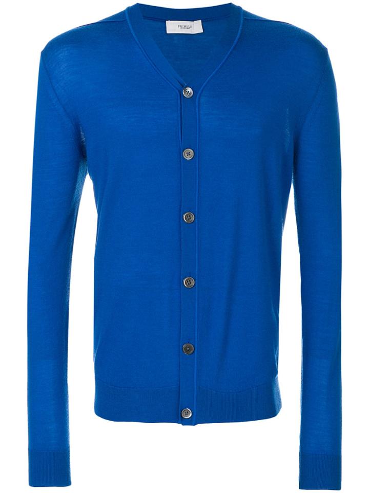Pringle Of Scotland Classic Cardigan - Blue