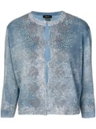 Avant Toi Crystal Embellsihed Sweater - Blue