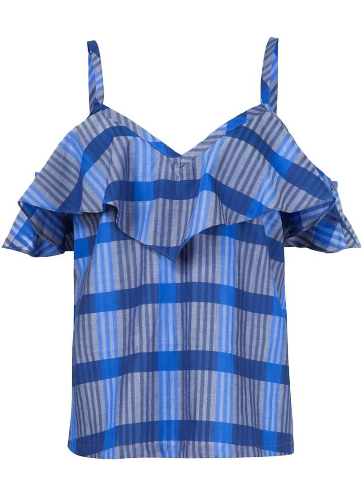 Sam & Lavi Galia Top, Women's, Size: S, Blue, Cotton