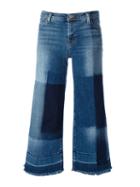 J Brand Cropped Wide-leg Jeans, Women's, Size: 30, Blue, Cotton/polyurethane