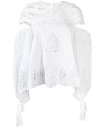 Jonathan Simkhai - Cut Out Detail Embroidered Smock Blouse - Women - Cotton - L, White, Cotton