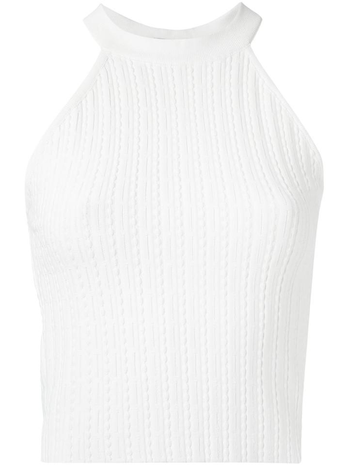 Egrey Knitted Crop Top, Women's, Size: P, White, Spandex/elastane/viscose/polyimide