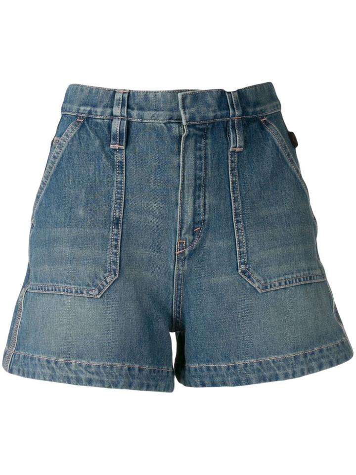 Chloé Denim Mini Shorts - Blue