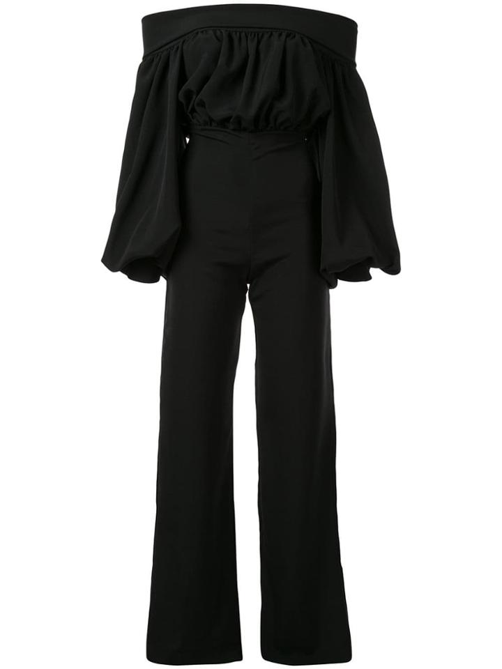 Silvia Tcherassi Berza Bardot Jumpsuit - Black