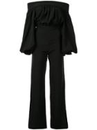 Silvia Tcherassi Berza Bardot Jumpsuit - Black