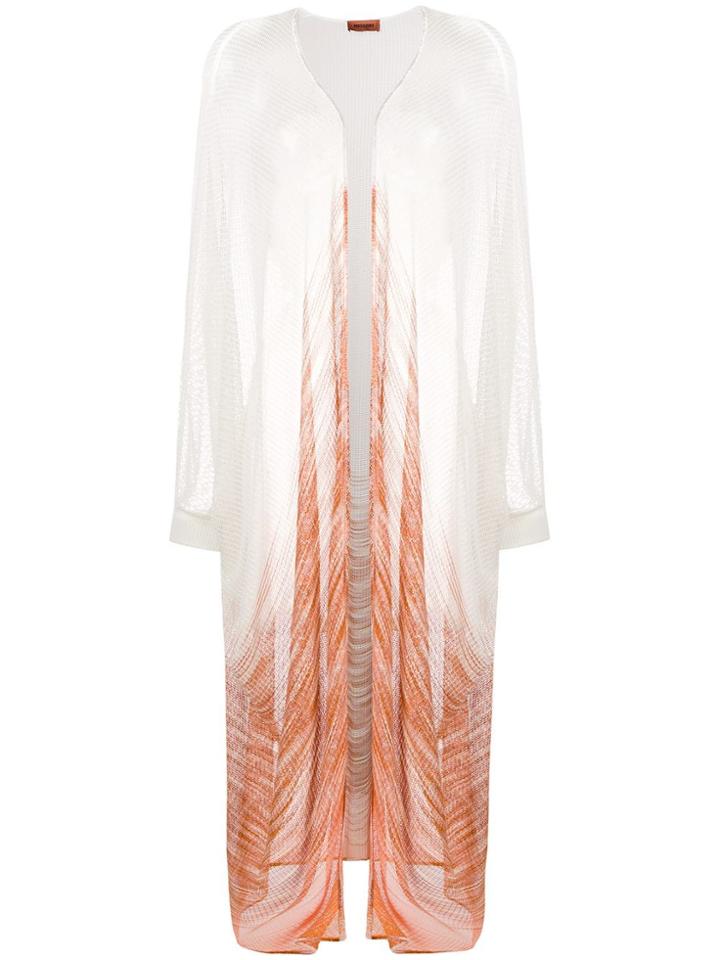 Missoni Draped Cardigan Coat - Neutrals