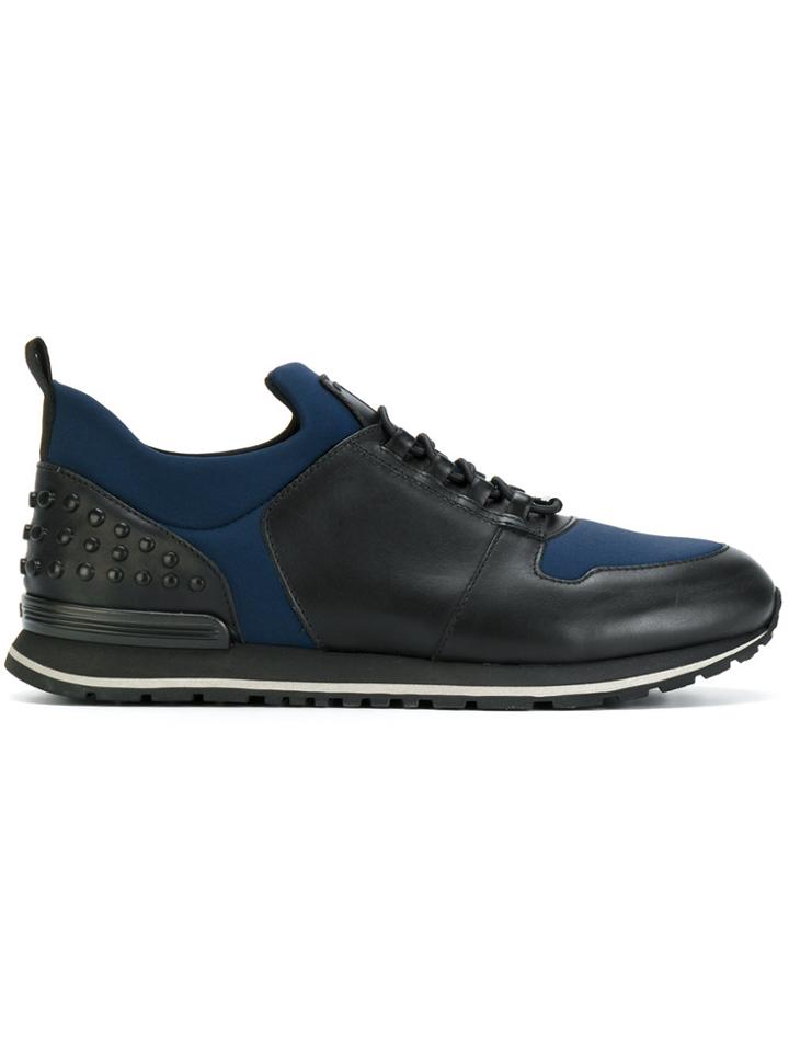 Tod's Panelled Sneakers - Black