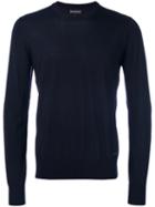 Emporio Armani - Crew-neck Jumper - Men - Wool - S, Blue, Wool