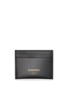 Burberry Horseferry Print Leather Card Case - Black