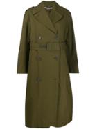 Stella Mccartney Belted Trench Coat - Green