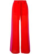 Dvf Diane Von Furstenberg Drawstring Wide-leg Trousers - Pink