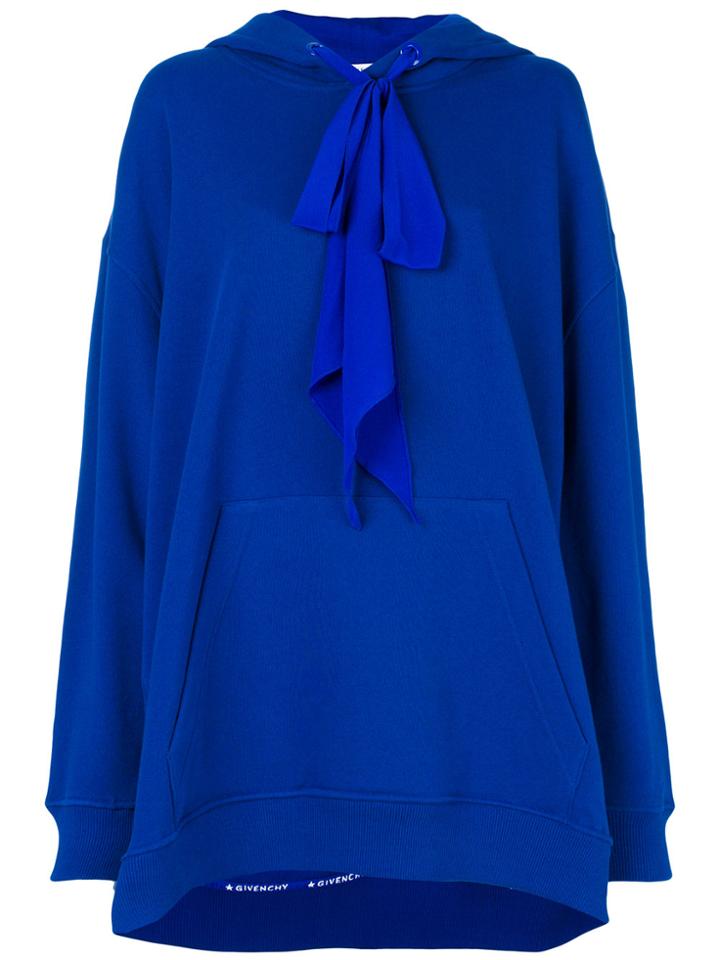 Givenchy Oversized Hooded Sweatshirt - Blue