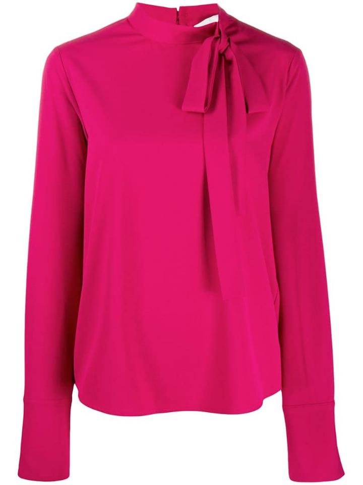 Blumarine Pussy Bow Top - Pink