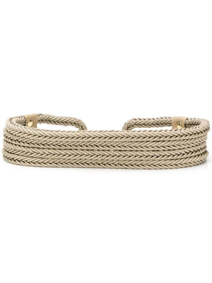 Max Mara Braided Belt - Neutrals