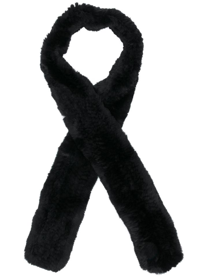 Yves Salomon Classic Scarf - Black