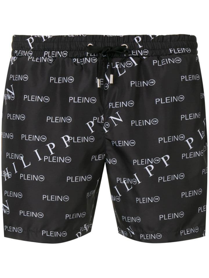 Philipp Plein All Over Pp Swimshorts - Black