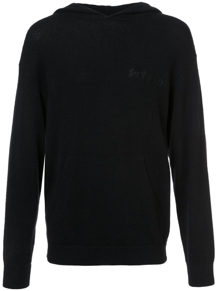 Rta Knitted Hoodie - Black