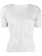 Pleats Please By Issey Miyake Micro Pleated T-shirt - Neutrals