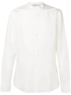 Neil Barrett Mandarin Collar Bib Shirt - White
