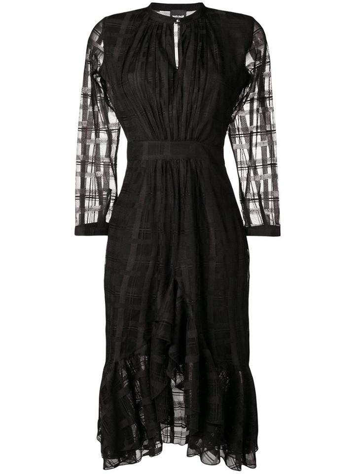 Just Cavalli Geometric Pattern Midi Dress - Blue