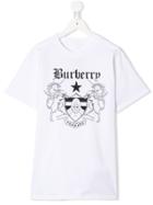 Burberry Kids Teen Montage Print T-shirt - White