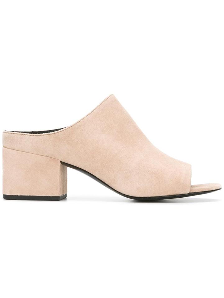 3.1 Phillip Lim Cube Mules - Nude & Neutrals