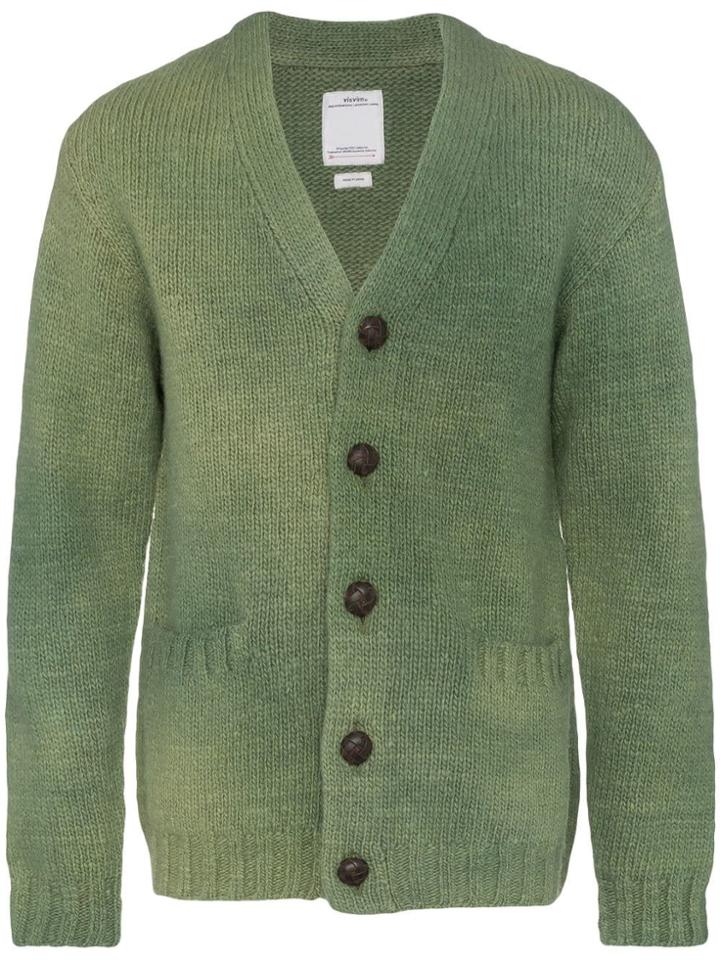 Visvim Selmer Knitted Wool Cardigan - Green
