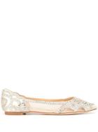Badgley Mischka Gigi Ballerina Shoes - Silver