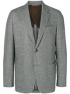 Ermenegildo Zegna Diagonal Pattern Blazer - Grey