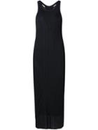 Vera Wang Ribbed Knit Tank Dress, Women's, Size: Medium, Black, Viscose