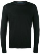 Kiton - Crew Neck Jumper - Men - Wool - L, Black, Wool