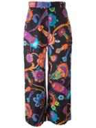 Moschino Vintage Floral Print Palazzo Pants