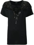 Marcelo Burlon County Of Milan 'mermoz' T-shirt, Women's, Size: Medium, Black, Cotton