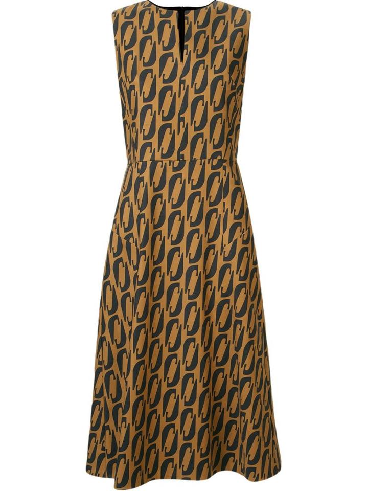 Andrea Marques Sleeveless Midi Flared Dress