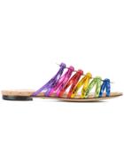 Charlotte Olympia Metallic Rainbow Sandals - Multicolour