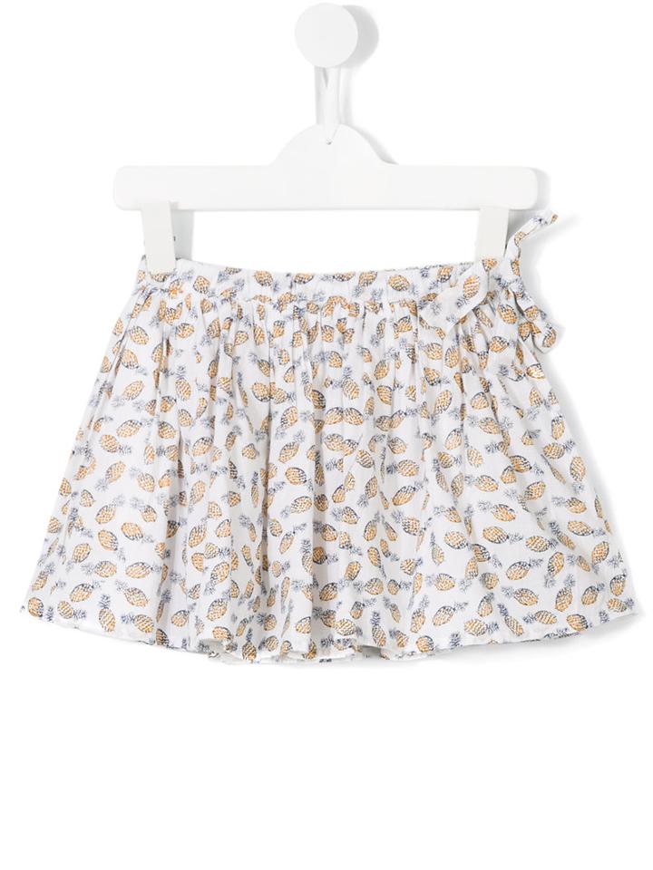 Simple Kids Pineapple Print Skirt, Toddler Girl's, Size: 3 Yrs, Yellow/orange