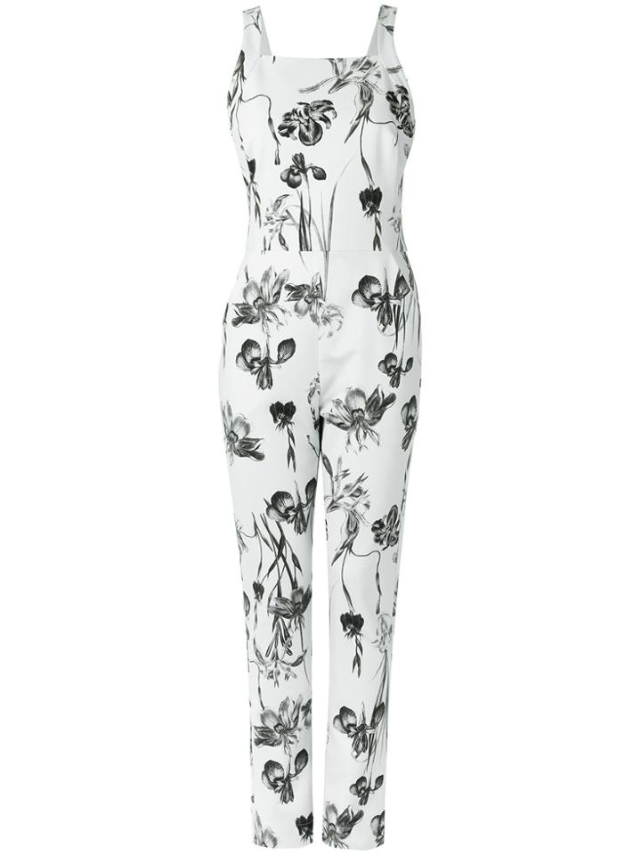 Andrea Marques Floral Jumpsuit - White