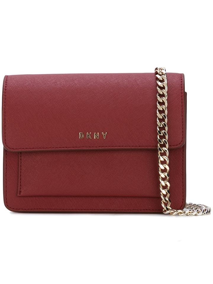 Dkny Small Flap Crossbody Bag, Women's, Red