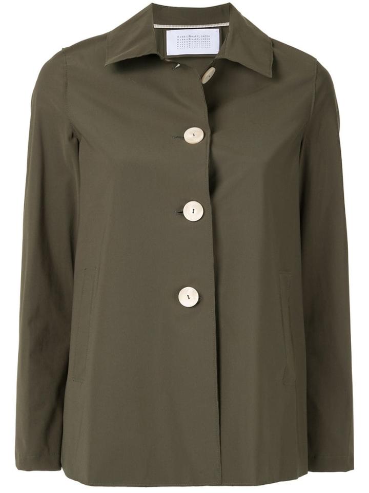 Harris Wharf London Loden Light Technic Jacket - Green