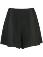 Kiki De Montparnasse High Waisted Tuxedo Shorts - Black