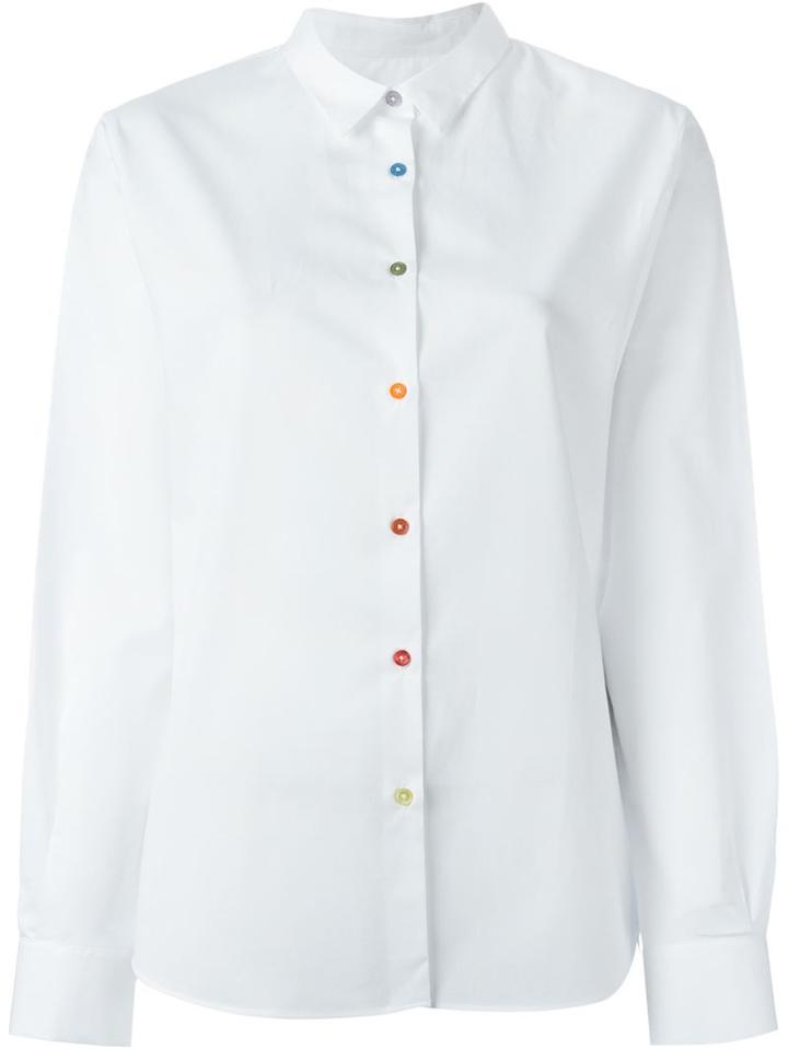 Paul By Paul Smith Colour Button Shirt