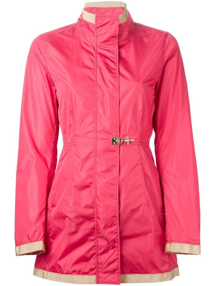 Fay Clasp Fastening Padded Jacket - Pink