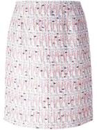Giambattista Valli Tweed Skirt - Pink & Purple