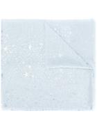 Stella Mccartney Star Print Scarf - Blue