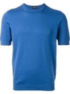 Drumohr Knit T-shirt, Men's, Size: 52, Blue, Cotton