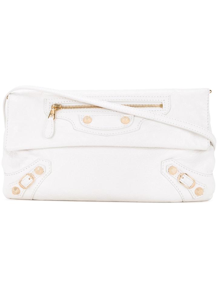 Balenciaga Vintage The Giant Envelope Shoulder Bag - White