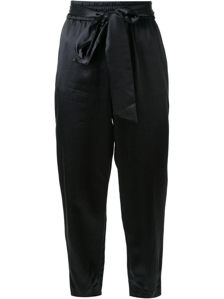 Alice+olivia Tie Waist Tapered Trousers