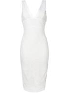 Victoria Beckham Lace Fitted Dress, Women's, Size: 8, White, Silk/wool/polyimide