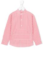 Amaia Kangaroo Pocket Striped Shirt, Toddler Boy's, Size: 4 Yrs, Pink/purple