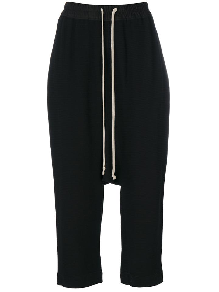 Rick Owens Drop-crotch Trousers - Black